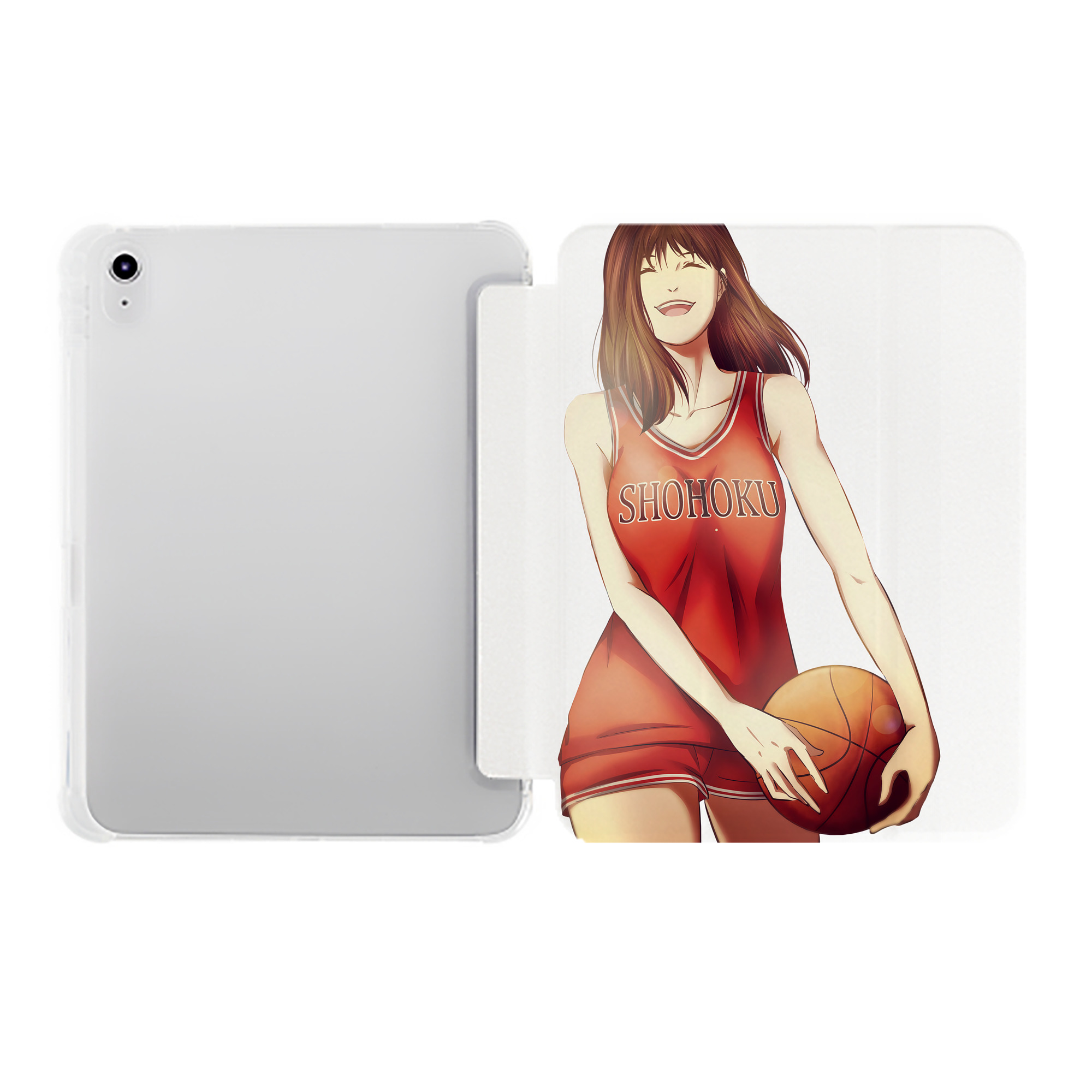 （画像用） SLAM DUNK／スラムダンク IPad ケース ペン収納付き 三つ折りスタンド PUレザー×シリコン 対応機種9.5/10.5/10.9インチ